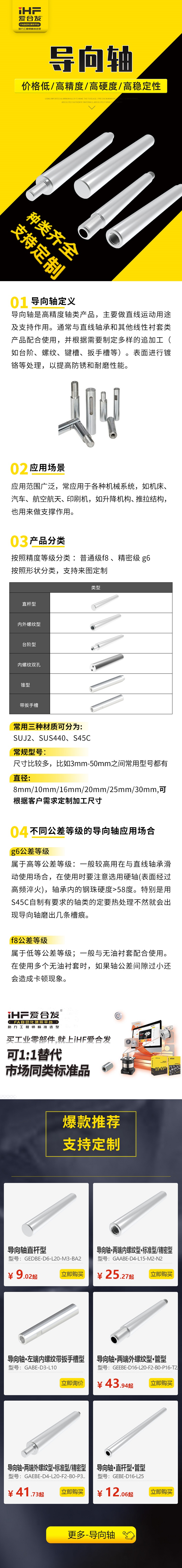 帶你30秒了解導向（xiàng）軸的應用場景及產品分類
